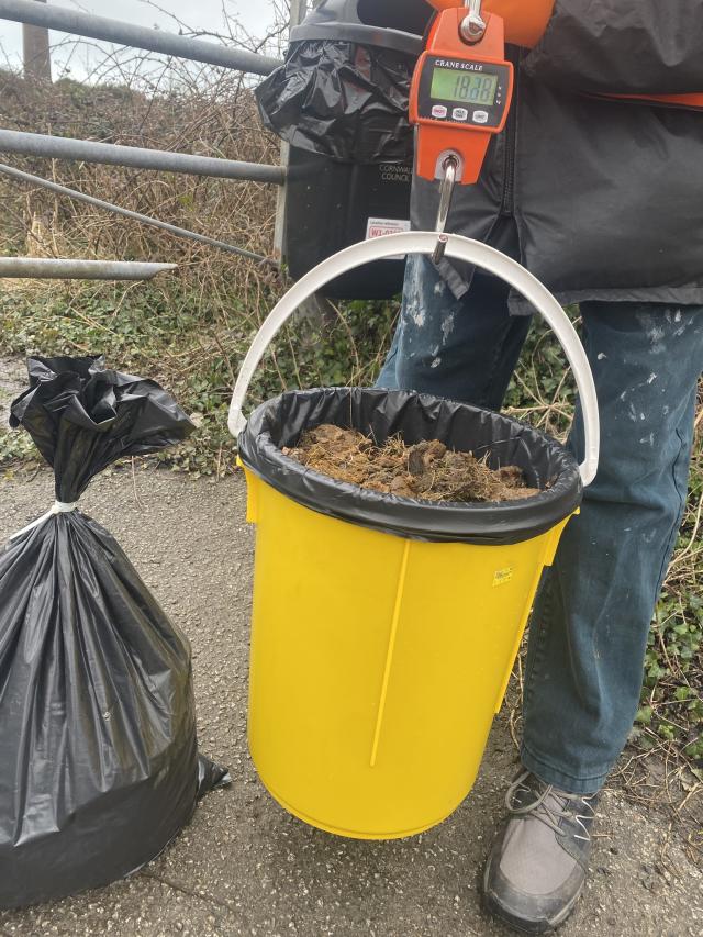 The dumped dog poo causes severe environmental damage to the dunes (Image: Vicky Henwood/Facebook)